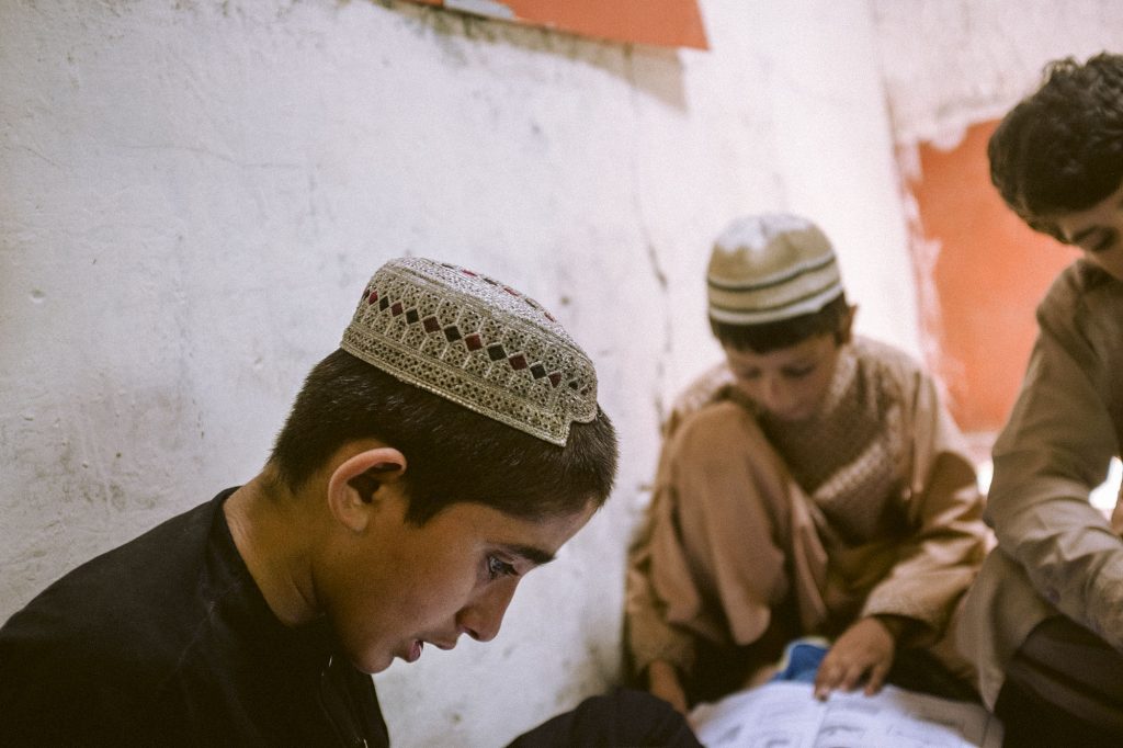Schulkinder in Afghanistan in Lashkar Gah, Helmand, 2018.